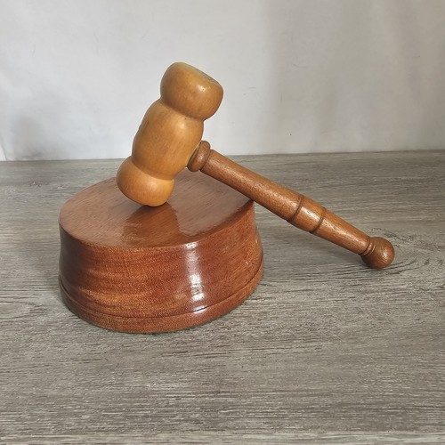 Wooden gavel and block - wooden,