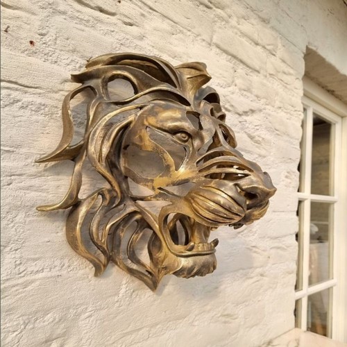 Lion head wall mounted - mounted, art