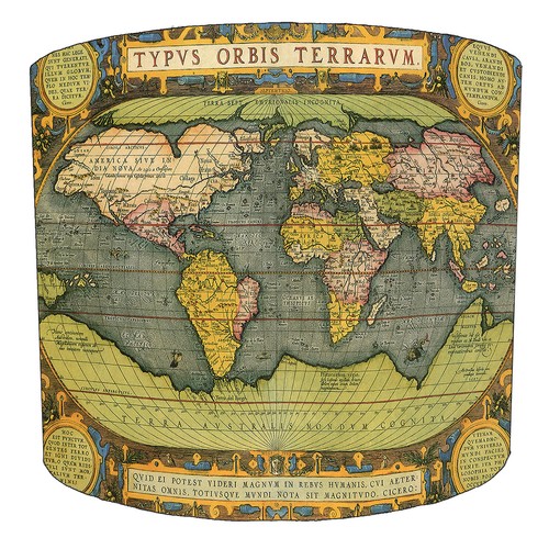 World maps lampshades - maps,