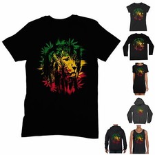 Lion of Judah T Shirt - Rasta