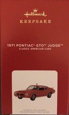 2021 Hallmark Keepsake Classic American Cars 1971 Pontiac GTO Judge Ornament New