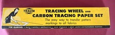 Vintage Traum Tracing Wheel With Carbon Tracing Paper Original Box Made In USA