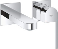 GROHE Plus 2-Hole Basin Mixer Tap - Wall-Mounted, M-Size Water-Saving Tap in ...