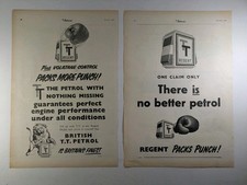 TT Regent Petrol Mid 1950s Original Paper Magazine Adverts