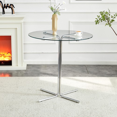 Inch round glass bar table - round,