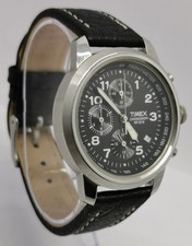 Vtg 1990s Timex H1 Military Style Chronograph Date Quartz Gents 38mm Wrist Watch
