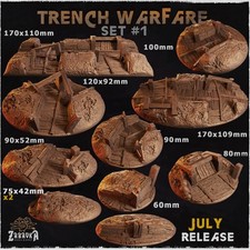 Trench warfare scenic bases