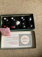 Brookes & Adams Mini Carpet Bowls Set B&A Vintage Original Box + Green Mat rare