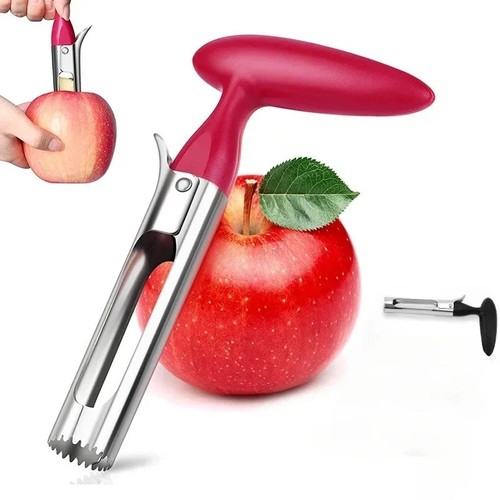 Stainless steel twist apple - steel,