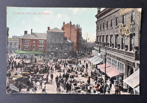 Vintage postcard market - vintage,