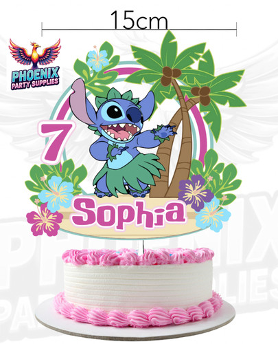 Personalised stitch cake - personalised,