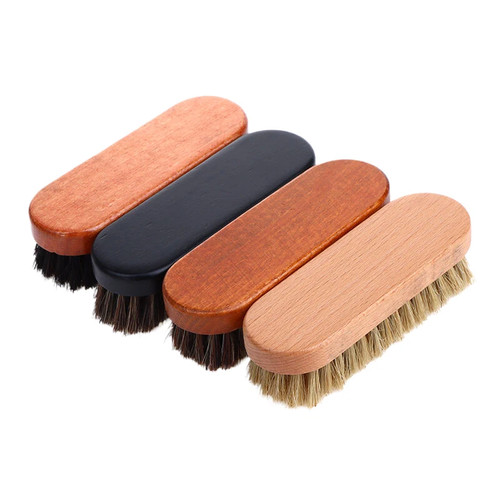Wooden handle horse - horse, brush
