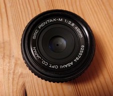 Asahi Pentax-M 40mm f/2.8 SMC 'Pancake' Lens, K Mount Bayonet,In good condition.