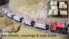 OO9/009 Talyllyn Slate Wagon – 2 Bar x 3 Truck HO9 HOe Dundas