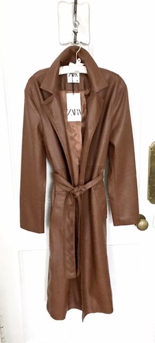 Zara faux leather lapel - zara,