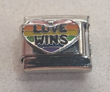 Love Wins Italian Charm Link