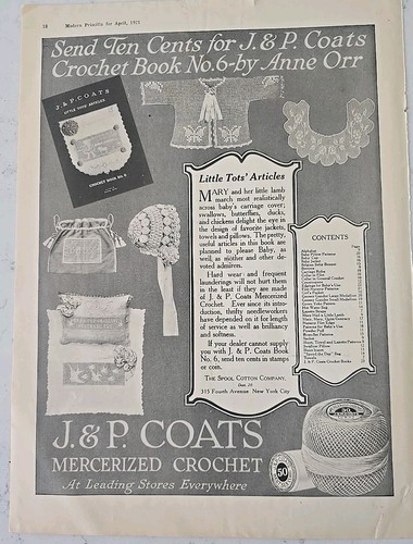 1921 p coats - coats, mercerized