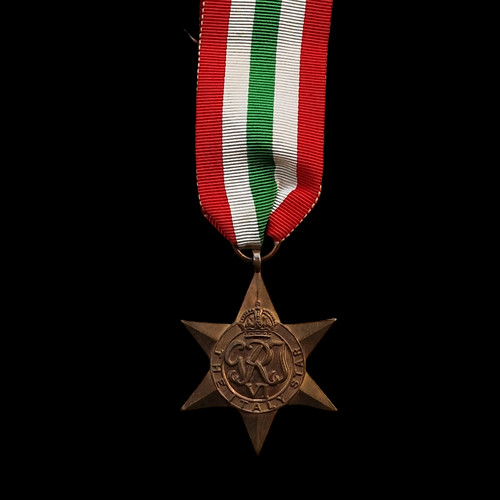 Ww2 british italy star medal - british,