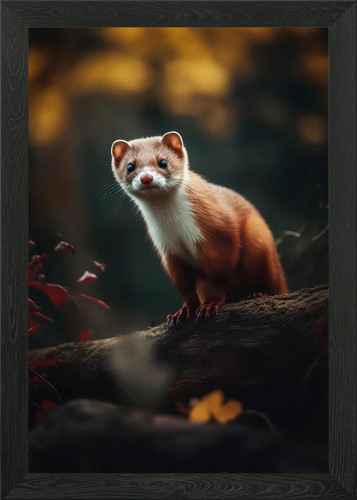 Sneaky weasel framed - sneaky, wall