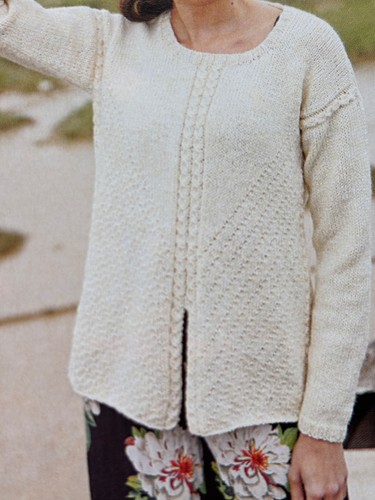 Ladies longline sweater - longline, sweater/top