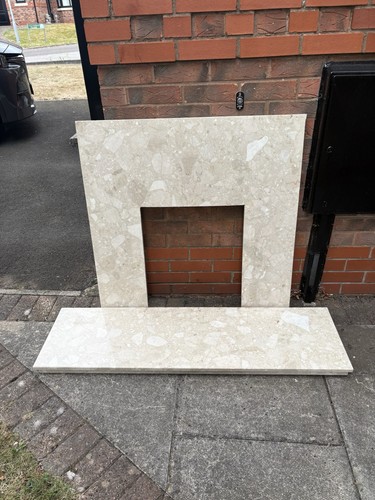 Marble fire surround and - marble,