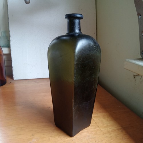 1840s pontiled blackglass - pontiled, case