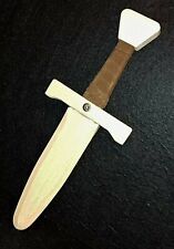 Dagger in Beech with faux leather bound handle LARP/toy