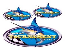 Wellcraft Tournament Designer Boat Sticker Set for Restoration Project