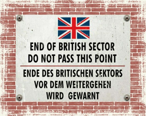 End british sector - end, of