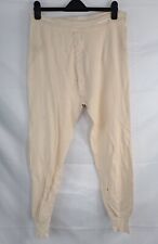 Genuine Surplus Swedish Army Long Johns Thermal Leggings Cream Elasticated(2760)