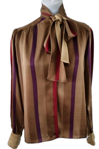 Loewe vintage silk striped - loewe,