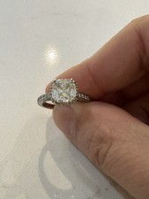 2.61 tcw Cushion Diamond Engagement Ring, Tacori, 14k White Gold, GIA certified 