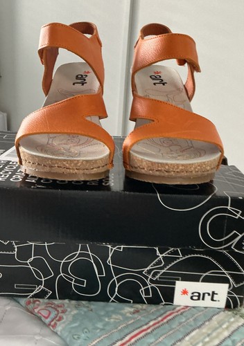 Art orange sandal with - orange,