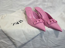 Zara Patent Pink Chain Detail