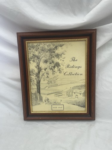 Vintage brown wooden picture - wooden,