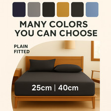 Extra Deep Plain Fitted Sheet