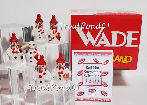 Wade whimsies red hat snowman - red,