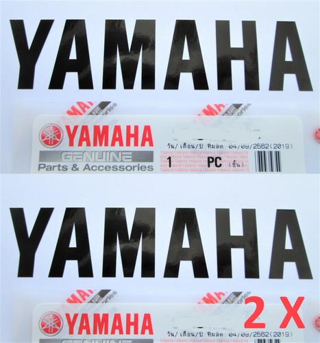 Genuine yamaha black decal - genuine,