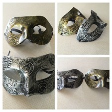 MENS MASQUERADE MASKS..FACE MASK..EROCTICA..MASKED BALL..GLADIATOR..ROMAN..NEW.