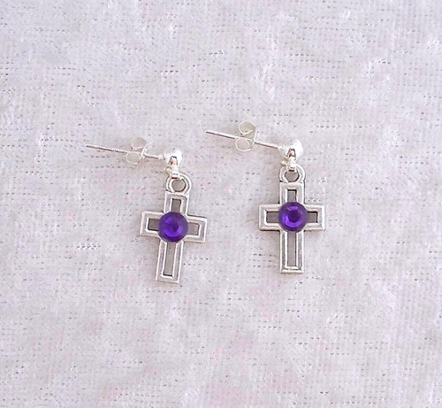 Tibetan silver cross - tibetan,