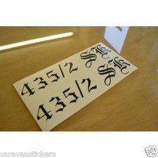 VAN ROYCE - (STYLE 3) - Caravan Model Number Stickers Decals Graphics - PAIR