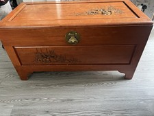 Chinese camphor wood box chest - chinese,