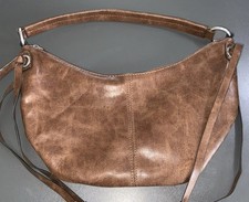 Topshop Stacey shoulder bag with chain handle in distressed brown