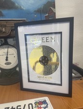 Framed Reversed Gold Foiled Art Print Record Lyrics Queen Bohemian Rhapsody 
