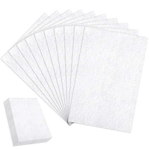 Stiff white felt - stiff,