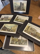 Vintage Pimpernel Placemats Cork Backed 19th Century London Scenes