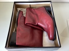 Markon Leather Comfort Boots,UK.Size 4 ,E.U.37, Dark Red, V.G.C.