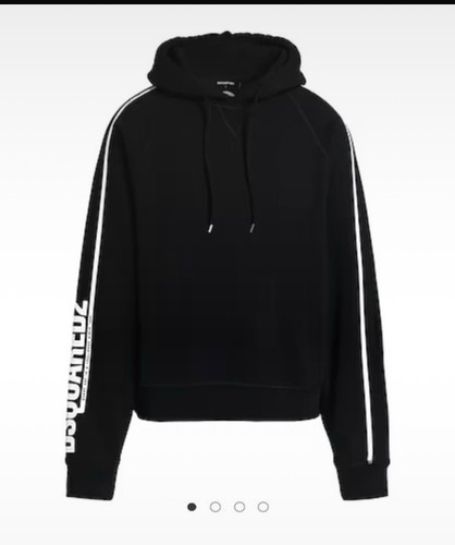 Dsquared2 men hoodie black - hoodie,