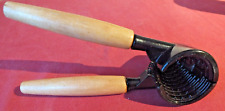 UNUSUAL SPRUNG METAL WITH WOOD HANDLES NUTCRACKERS IDEAL CHRISTMAS NUT CRACKERS