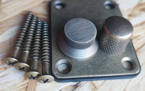Guitar knobs metal knurled - guitar, 2